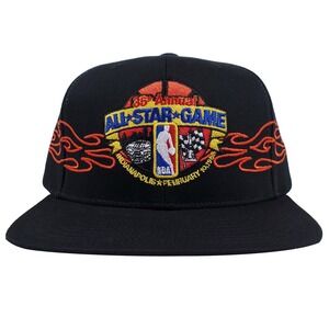 Just Don 1985 Allstar Game Mitchell & Ness NBA Snapback Hat Cap Black New